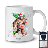 Personalized Custom Name Santa Bigfoot Stolen Christmas Tree; Humorous Christmas Lights T-Shirt