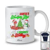 Personalized Custom Name On The Santa's Naughty List; Adorable Christmas Snake Snowman T-Shirt
