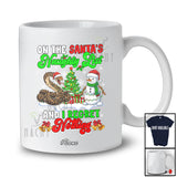Personalized Custom Name On The Santa's Naughty List; Adorable Christmas Python Snowman T-Shirt
