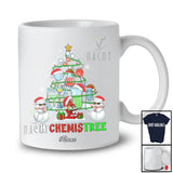 Personalized Custom Name Chemistree; Merry Christmas Tree Snowman; Chemistry Student Teacher T-Shirt
