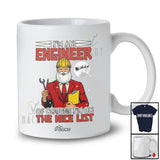 Personalized Custom Name I'm An Engineer I'm On Nice List; Amazing Christmas Santa Jobs T-Shirt