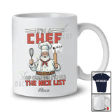 Personalized Custom Name I'm A Chef I'm On Nice List; Amazing Christmas Santa Jobs T-Shirt