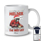Personalized Custom Name I'm A Welder I'm On Nice List; Amazing Christmas Santa Jobs T-Shirt