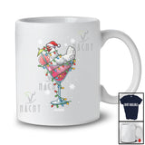 Personalized Custom Name Chicken Cocktail; Joyful Christmas Lights Chicken; Drinking Drunker T-Shirt