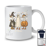 Personalized Custom Name Three Witch Boo Pumpkin Goose; Scary Halloween Farmer T-Shirt