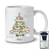 Personalized Custom Name Birman Christmas Tree Snowman; Lovely X-mas Lights Family T-Shirt