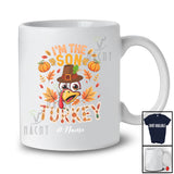 Personalized Custom Name I'm The Son Turkey; Humorous Thanksgiving Pilgrim Turkey Face T-Shirt