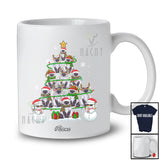 Personalized Custom Name Himalayan Cat Christmas Tree Snowman; Lovely X-mas Lights Family T-Shirt