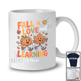 Personalized Custom Name Fall In Love With Learning; Amusing Thanksgiving Pumpkin Fall; Teacher T-Shirt
