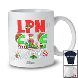 Personalized Custom Name LPN Elf Squad; Wonderful Christmas Elf Costume Nursing Group T-Shirt