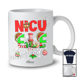 Personalized Custom Name NICU Elf Squad; Wonderful Christmas Elf Costume Nursing Group T-Shirt