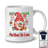 Personalized Custom Name Mother In Law; Adorable Christmas Gnome Snowing; Pajama Family T-Shirt