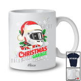 Personalized Custom Name Christmas In The Garage Again; Amazing X-mas Santa Racing Lover T-Shirt