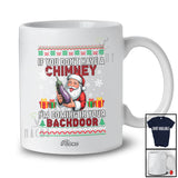 Personalized Custom Name If You Don't Have A Chimney; Sarcastic Christmas Adult Sweater Santa Eggplant T-Shirt