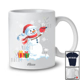 Personalized Custom Name Santa Snowman Playing Golf; Adorable Christmas Sport Player Team T-Shirt