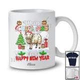 Personalized Custom Name Merry Christmas Happy New Year; Lovely Santa Sheep X-mas Tree Farmer T-Shirt