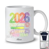 Personalized Custom Name 2026 Loading New Year; Joyful Reunion Fireworks; Family Friends T-Shirt
