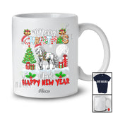 Personalized Custom Name Merry Christmas Happy New Year; Lovely Santa Horse X-mas Tree Farmer T-Shirt