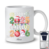 Personalized Custom Name Goodbye 2025 Hello 2026; Joyful New Year Christmas Friends Family T-Shirt