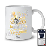 Personalized Custom Name Happy New Year 2026; Cheerful Reunion Matching Family Friend Together T-Shirt