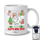 Personalized Custom Name Merry Christmas Happy New Year; Lovely Santa Cat Owner X-mas Tree T-Shirt