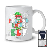 Personalized Custom Name Pretend I'm An Elf; Joyful Christmas Elf Face Cosplay; Groovy Family T-Shirt