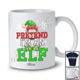 Personalized Custom Name Pretend I'm An Elf; Joyful Christmas Elf Face Cosplay; Family T-Shirt