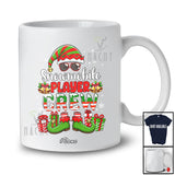 Personalized Custom Name Snowmobile Player Crew; Lovely Christmas Elf Sunglasses; Family T-Shirt