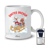 Personalized Custom Name Santa's Backup Plan; Lovely Christmas Santa Sleigh Reindeer Horse T-Shirt