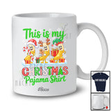 Personalized Custom Name My Christmas Pajama Shirt; Humorous Three Banana X-mas Fruit T-Shirt