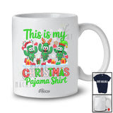 Personalized Custom Name My Christmas Pajama Shirt; Humorous Three Cactus X-mas Group T-Shirt