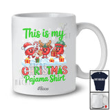 Personalized Custom Name My Christmas Pajama Shirt; Humorous Three Tomato X-mas Vegan T-Shirt