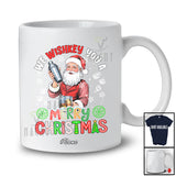 Personalized Custom Name Wishkey You A Merry Christmas; Joyful Christmas Santa Bartender T-Shirt