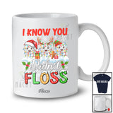 Personalized Custom Name I Know You Didn't Floss; Amusing Three Tooth; X-mas Dentist Dental T-Shirt