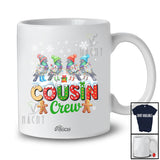 Personalized Custom Name Cousin Crew; Lovely Christmas Lights Four Pigeon X-mas; Bird T-Shirt
