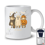 Personalized Custom Name Three Witch Boo Pumpkin Sheep; Scary Halloween Farmer T-Shirt