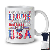 Il ne fait aucun doute que j’aime cette terre, que Dieu bénisse les États-Unis, feux d’artifice humoristiques du 4 juillet, T-shirt patriotique