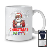 Ain't Nothing But Christmas Party; Humorous Christmas Santa African American; Black Afro Family T-Shirt