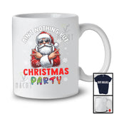 Ain't Nothing But Christmas Party; Humorous Christmas Santa Sunglasses; X-mas Family Group T-Shirt