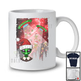 Alien UFO Stolen Gingerbread; Humorous Christmas Santa Alien Space Planet; X-mas Family T-Shirt