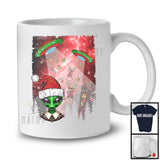 Alien UFO Stolen Reindeer; Humorous Christmas Santa Alien Space Planet; X-mas Family T-Shirt