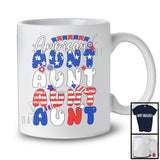 American Aunt, Proud 4th Of July Mother's Day American Flag, Patriotic Family Group T-Shirt