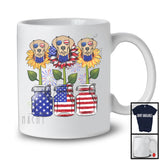 American Flag Sunflower, Amazing 4th Of July Labrador Retriever Owner, Women Patriotic Group T-Shirt