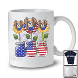 American Flag Sunflower, Amazing 4th Of July Papillon Owner, Women Patriotic Group T-Shirt