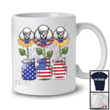 American Flag Sunflower, Amazing 4th Of July Poodle Owner, Women Patriotic Group T-Shirt