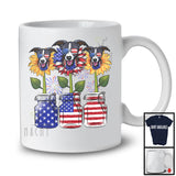 American Flag Sunflower, Amazing 4th Of July Whippet Owner, Women Patriotic Group T-Shirt
