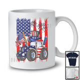 American Flag With Tractor Driver, Awesome 4th Of July USA Fireworks, Patriotic Group T-Shirt