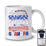 American Grandpa, Proud 4th Of July Father's Day American Flag, Patriotic Family Group T-Shirt