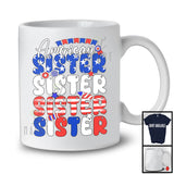 American Sister, Proud 4th Of July Mother's Day American Flag, Patriotic Family Group T-Shirt