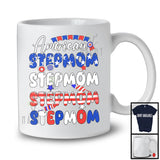 American Stepmom, Proud 4th Of July Mother's Day American Flag, Patriotic Family Group T-Shirt